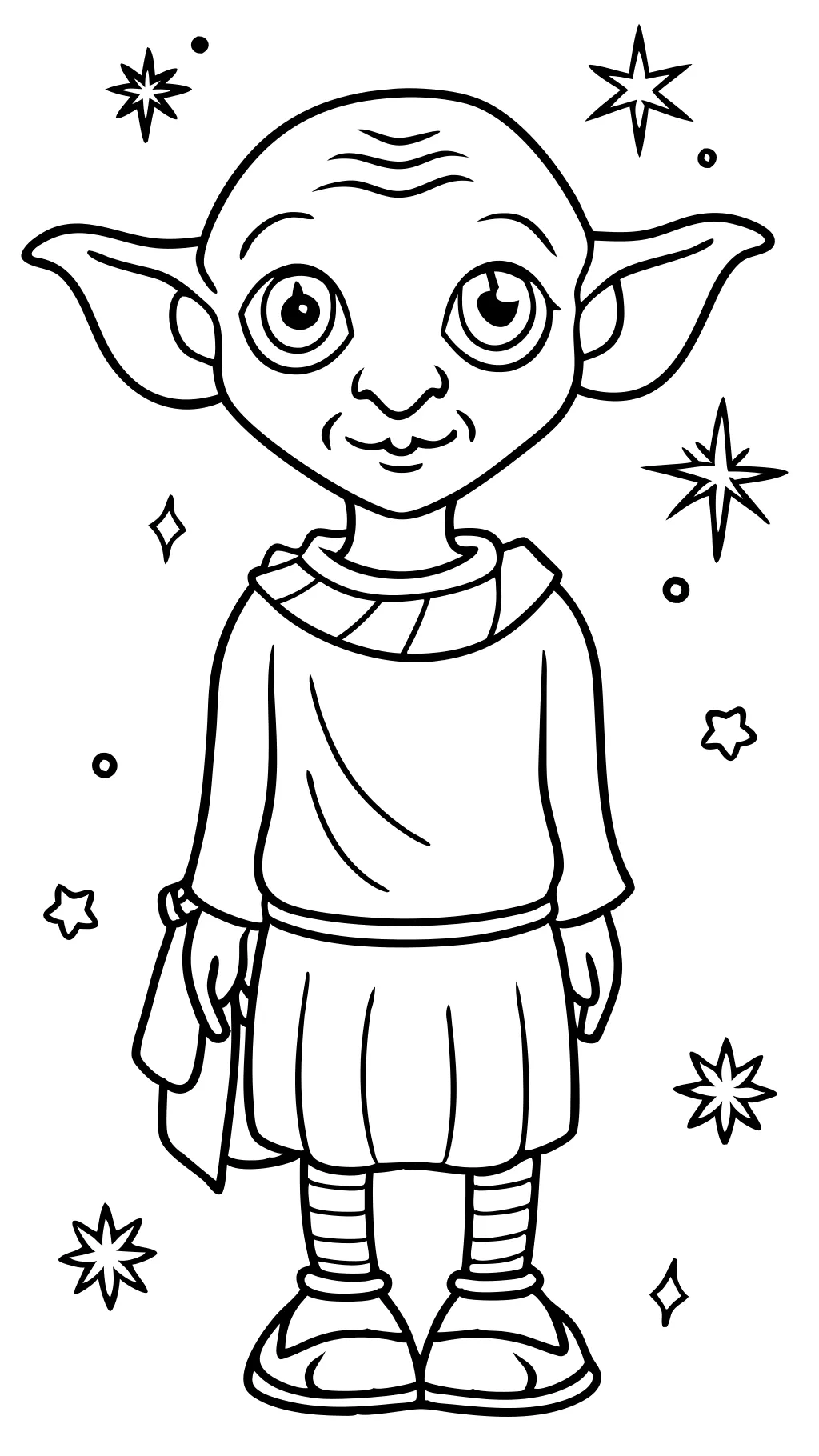 dobby coloring page